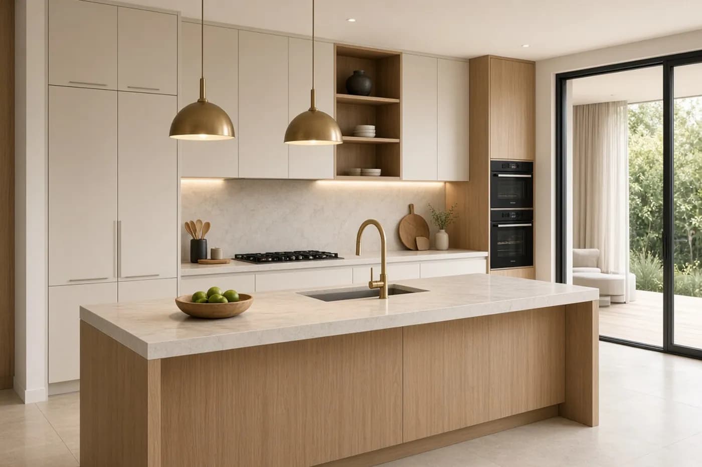 Custom kitchen cabinetry in a Melbourne home